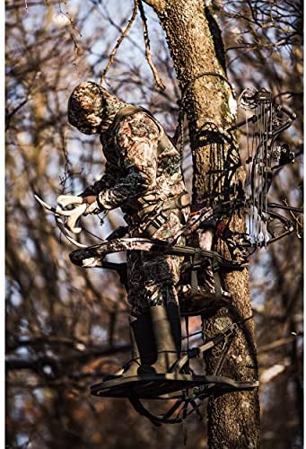 Summit Viper SD Climbing Treestand Lightweight Aluminum, Foam Padded Seat, 300 lbs Capacity, Includes Safety Harness