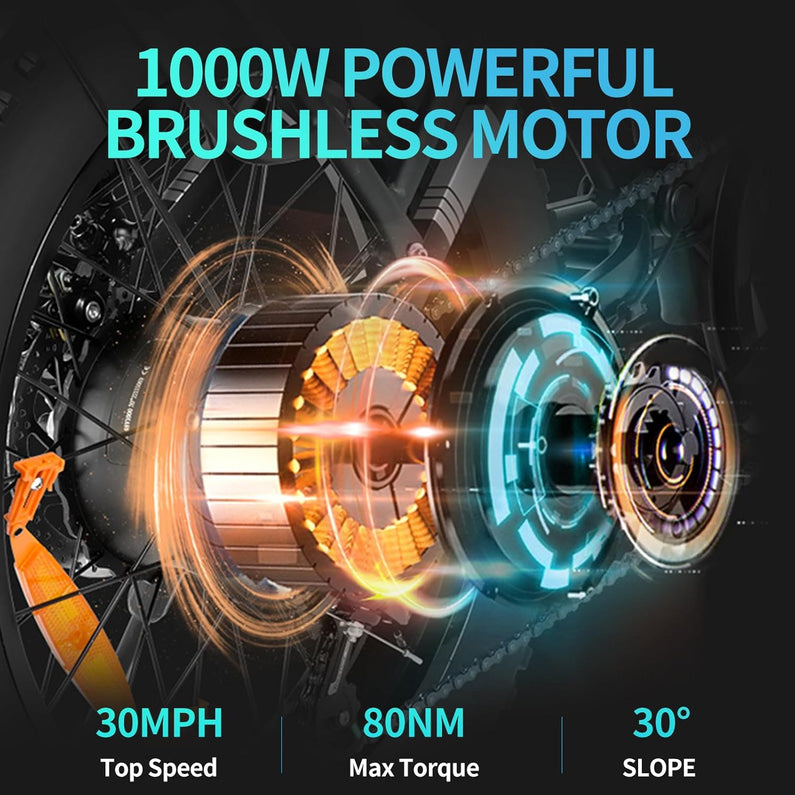 Electric Bike for Adults, 1000/2000W, 25-37Mph