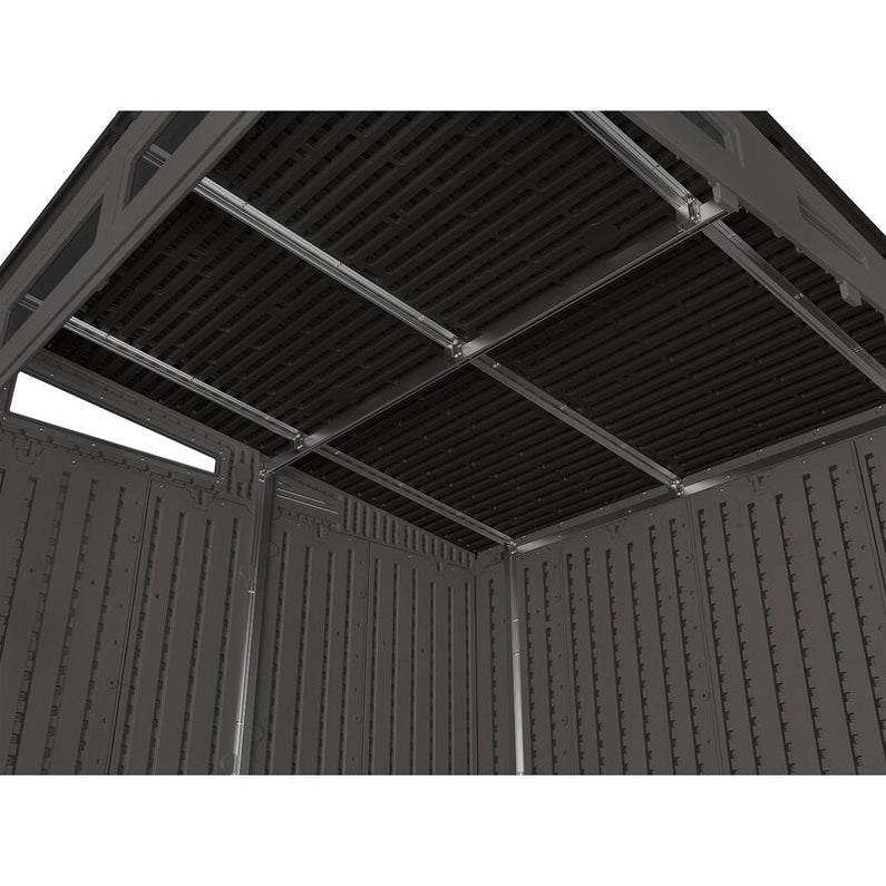 Modernist 7 ft. 2.5 in. x 7 ft. 3.5 in. x 7 ft. 5.5 in. Resin Storage Shed
