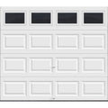 Clopay Classic Insulated Garage Door 97 ft, R-Value 6.5, White with Plain Window