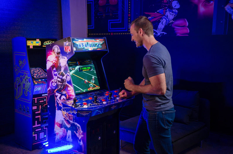Arcade1Up – NFL Blitz Arcade with Riser and Lit Marquee – Multi