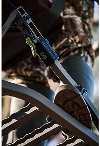 Summit Viper SD Climbing Treestand Lightweight Aluminum, Foam Padded Seat, 300 lbs Capacity, Includes Safety Harness