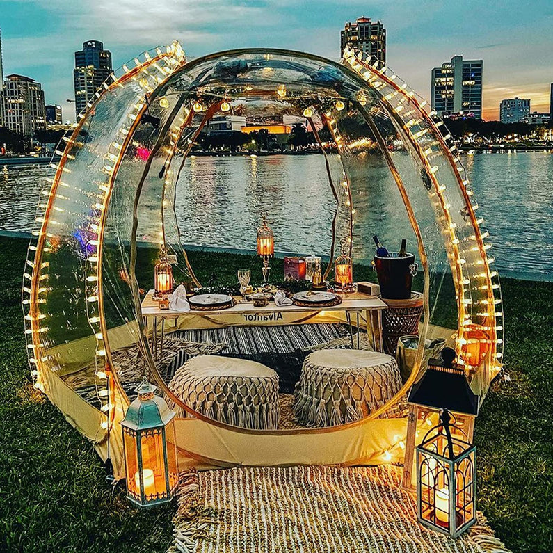 Alvantor Bubble Tent Pop Up Gazebo, 8-10 Person Igloo Dome Garden Patio Canopy Shelter