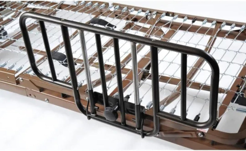 Fully Electric Hospital Bed Set, Foam Mattress, Half Rails