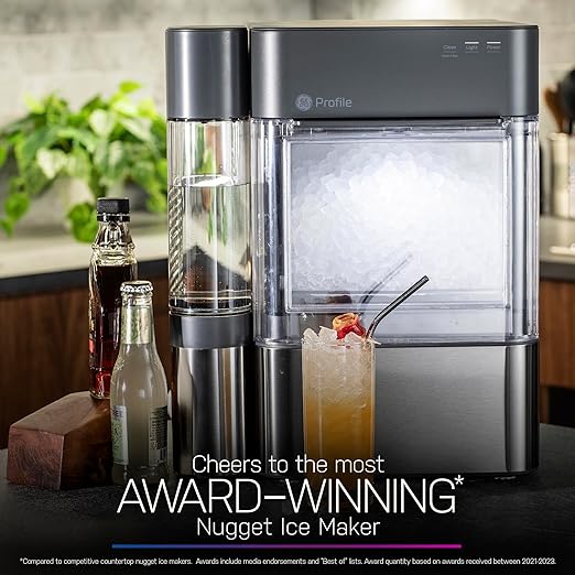 $106.39 Today Only GE Ice Maker - 38 lbs/day + Free Ice Bucket & Scoop