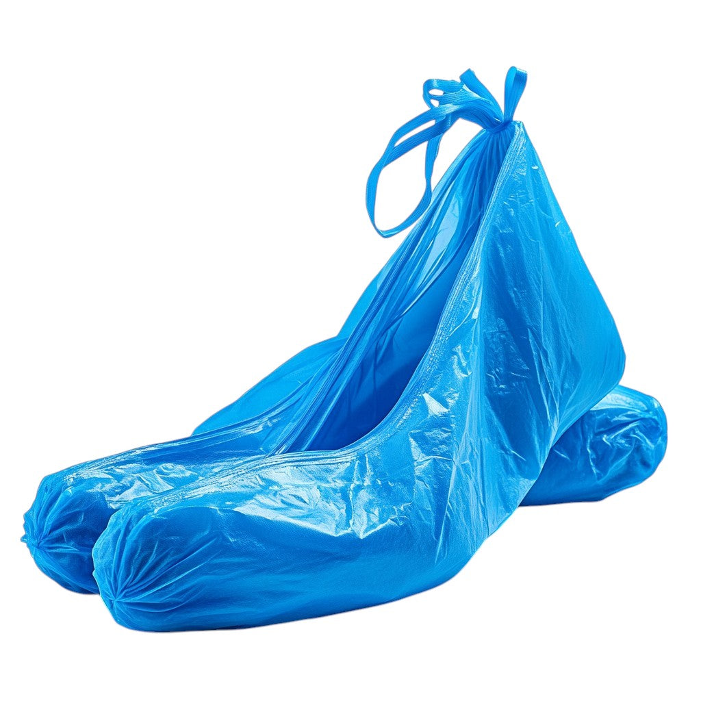 Gwhnv Disposable Shoe Covers - Heavy-Duty Anti-Slip CPE Shoe Boot Covers for Home, Office, Lab & Real Estate - 100 Pack