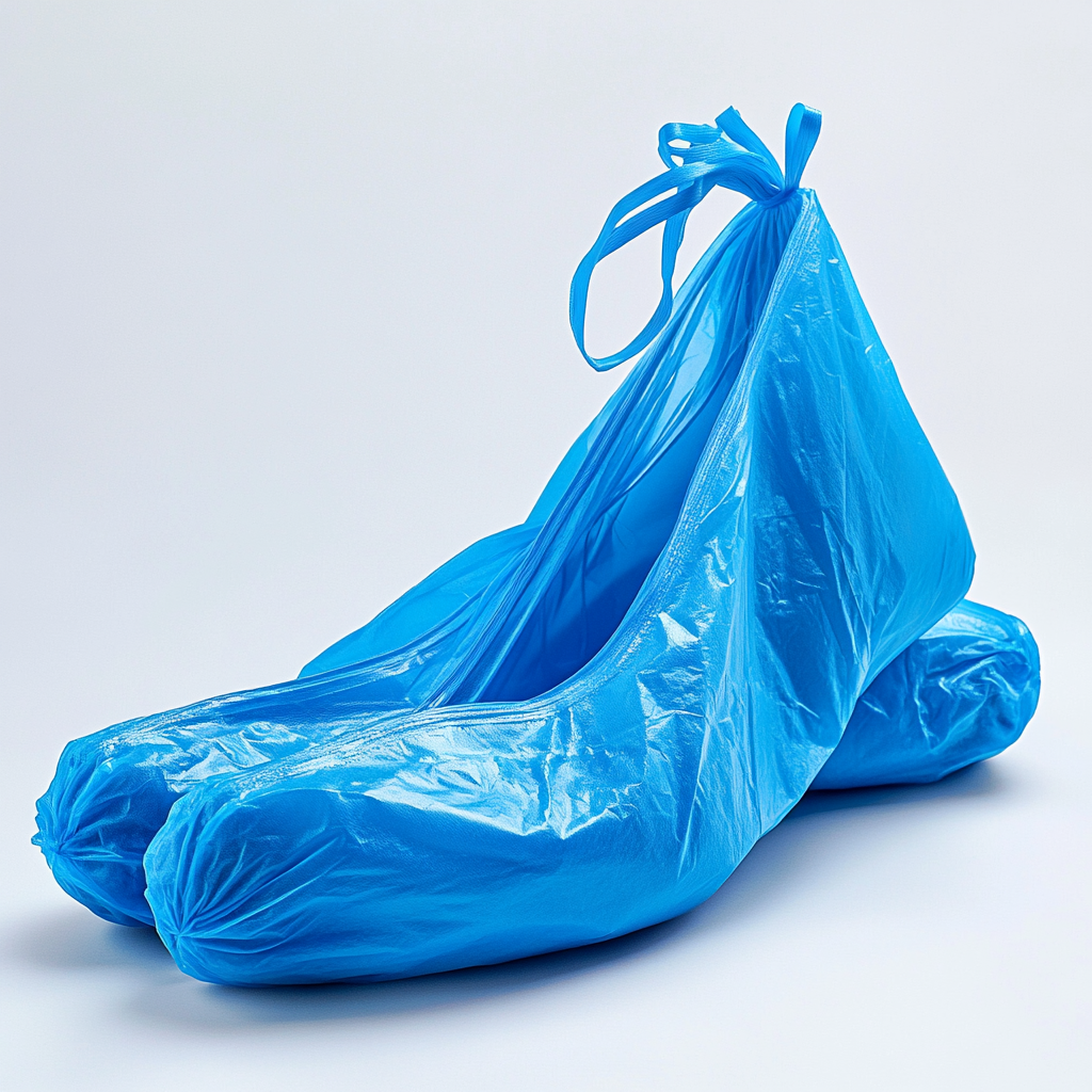 Gwhnv Disposable Shoe Covers - Heavy-Duty Anti-Slip CPE Shoe Boot Covers for Home, Office, Lab & Real Estate - 100 Pack