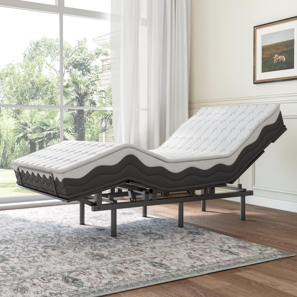 Adjustable Bed Frame -Wireless Remote -Memory Function -Adjustable Bed Base -Head and Foot Lift Incline -Zero Gravity -Quiet Motorfor Lying Down, Reading, Watching TV,Fatigue,BackacheTwin