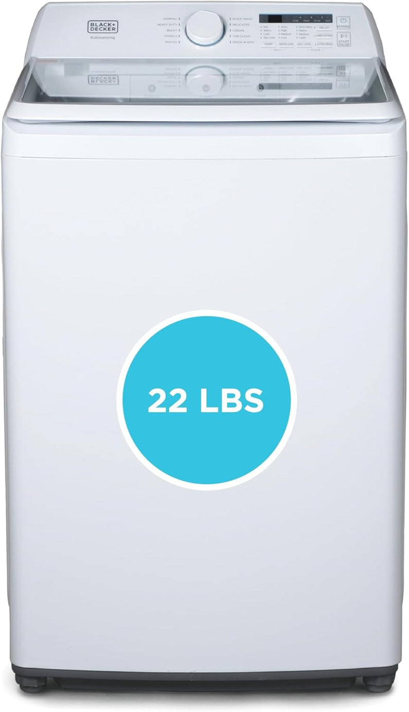 BLACK+DECKER 0.9 Cu. Ft. Portable Washing Machine - 5 Wash Cycles