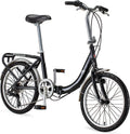 Schwinn Loop Adult Folding Bike for Men and Women, 20-inch Wheels, 7-Speed Drivetrain