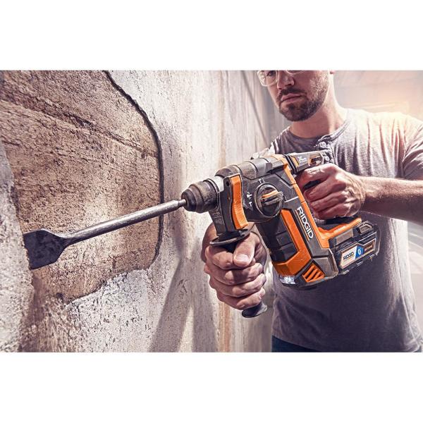 RIDGID 18-Volt OCTANE Cordless Brushless 1 in. SDS-Plus Rotary Hammer (Tool Only) R86711B