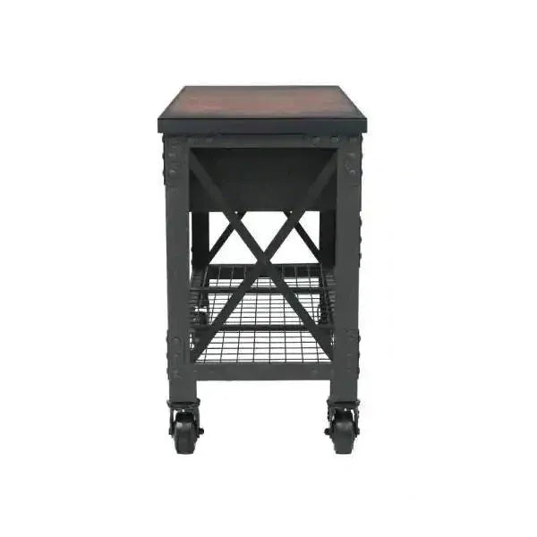 Building Products 72 in. 3-Drawers Rolling Industrial Workbench and Wood Top