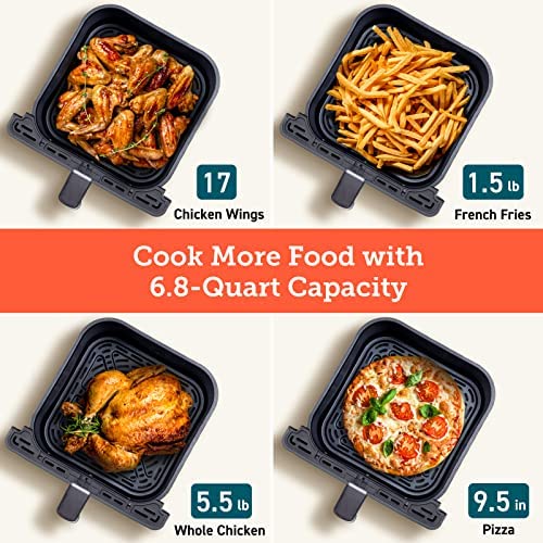 COSORI Air Fryer 6.8Qt, Dual Blaze with 360 ThermoIQ Tech