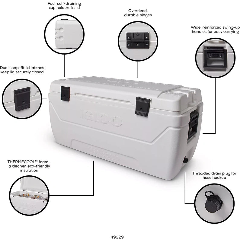 Igloo MaxCold 152-qt. Cooler White 01