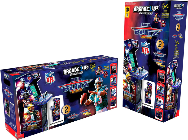 Arcade1Up – NFL Blitz Arcade with Riser and Lit Marquee – Multi
