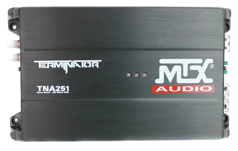 MTX 12" Dual Loaded Car Subwoofer w/Sub Box, Amplifier, & QPower Wiring Kit