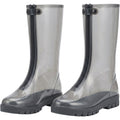 Gwhnv Zippered Mid-Calf Shoe Covers XL Clear Gray - Product view